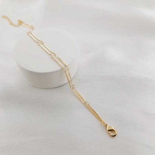 Pulseira dupla lisa