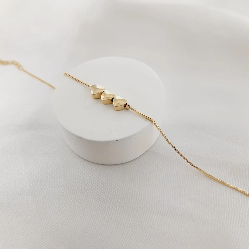 Pulseira três Corações