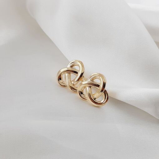 BRINCO DOURADO ENTRELAÇADO