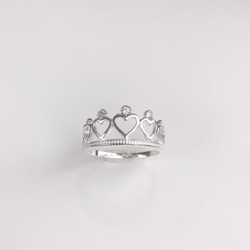 Anel love queen em prata 925