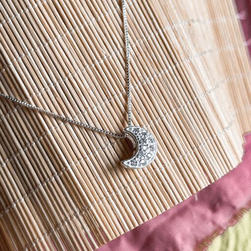 Conjunto Lua com Zirconias de Prata