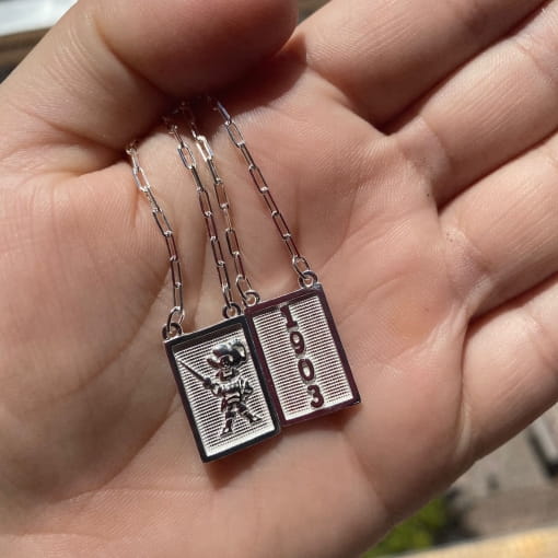 Escapulário Gremio Foot-Ball de Prata 1,8mm 65cm