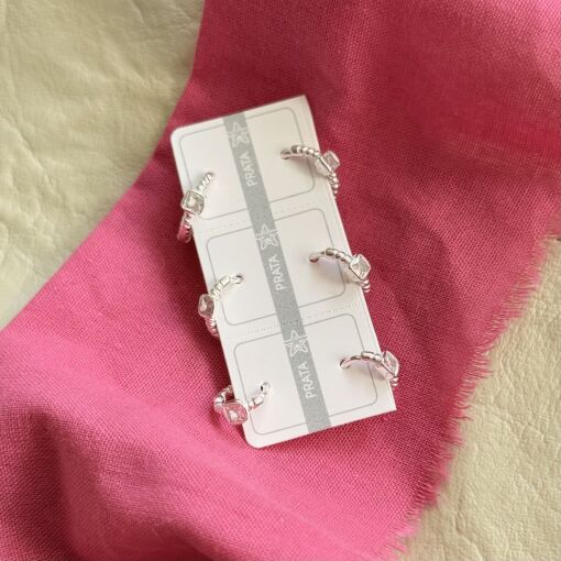 Trio Argolinha com Zirconia Central de Prata M20