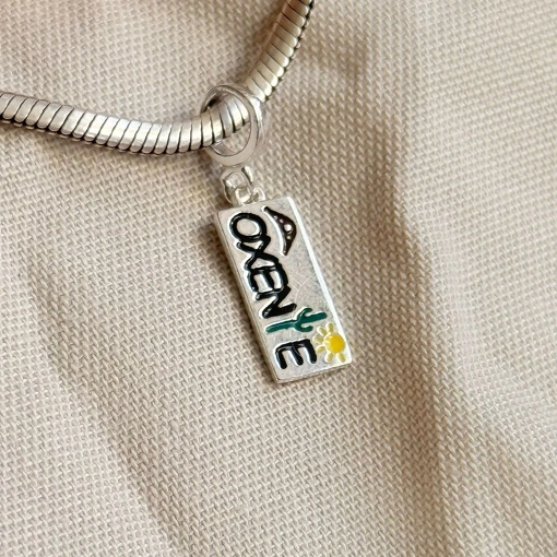 Berloque Oxente de Prata