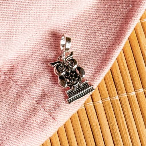 Pingente Pedagogia de Prata Envelhecida