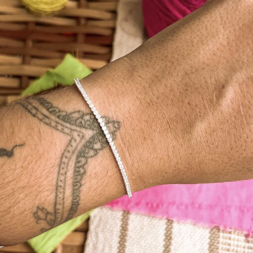 Pulseira Riviera de Prata