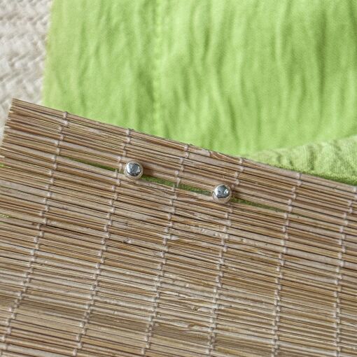 Brinco Bolinha de Prata com Tarraxa Baby 3mm
