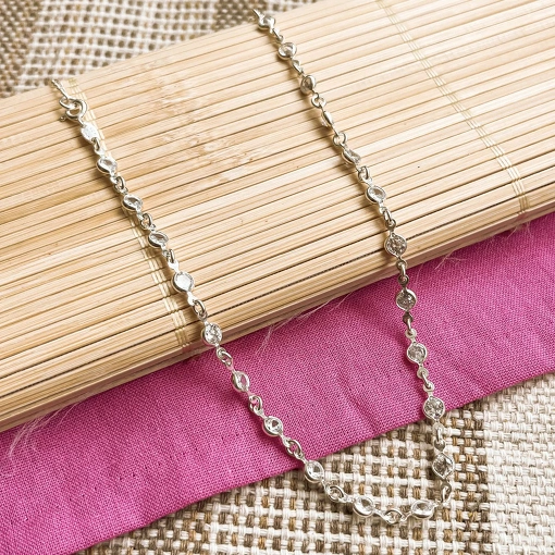 Choker Zirconias de Prata M1
