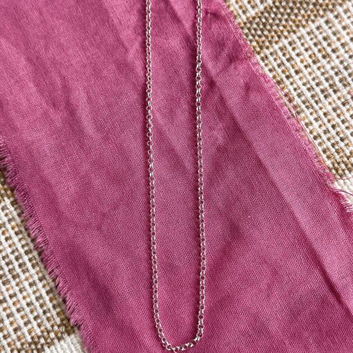 Corrente de prata em Malha Elo Portugues 45cm