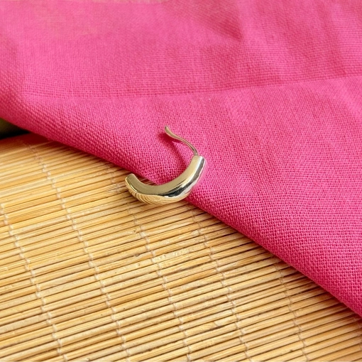 Brinco de Pressão Liso de Prata