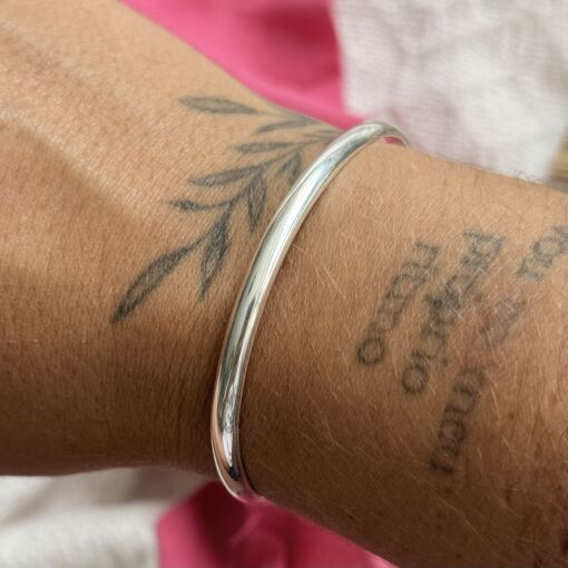 Bracelete Fio Redondo de Prata M1