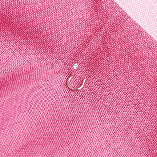 Piercing de Prata Pino com Pedrinha