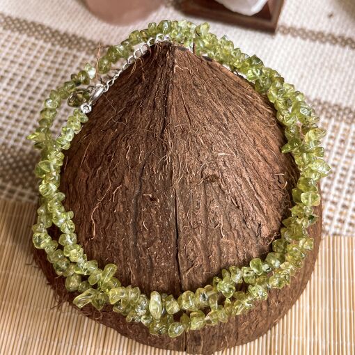Colar de Pedra Peridoto 80cm