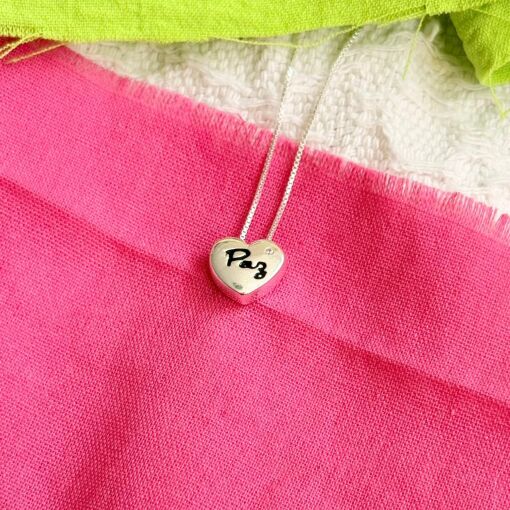 Conjunto Coração Paz de Prata