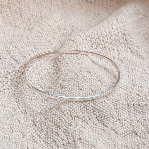 Bracelete Fio Quadrado de Prata