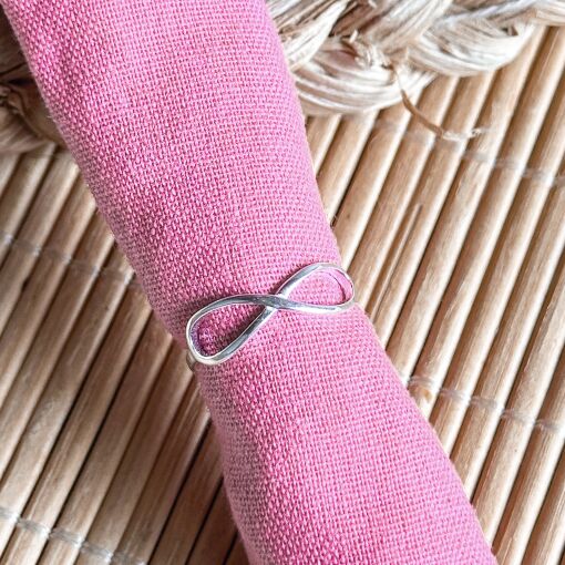 Anel Falange Infinito de Prata