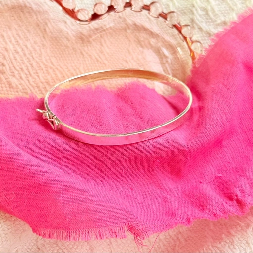 Bracelete Fio Quadrado Grosso de Prata