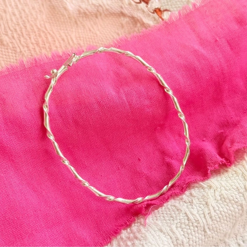 Bracelete Torcido de Prata M1