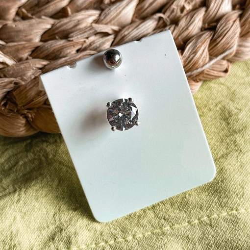 Piecing de Umbigo Zirconia de Prata