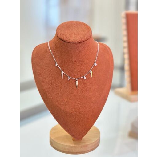 CHOKER SPIKES COM PEDRINHAS