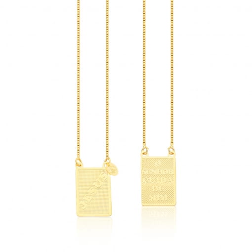 Escapulário o senhor cuida de mim corrente veneziana