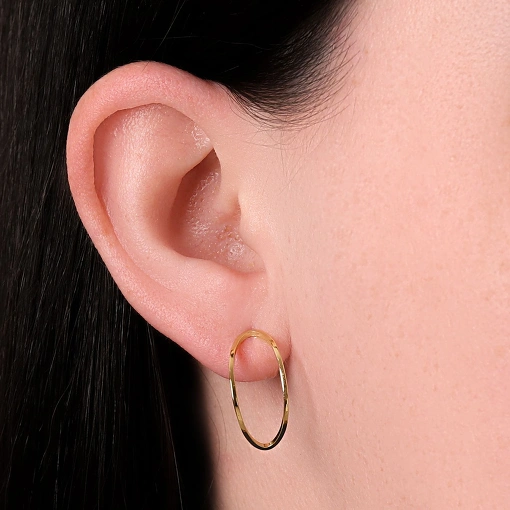 Brinco folheado fios design navete formato abaulado