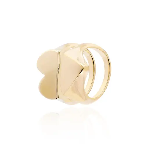 ANEL LISO FORMATO CORACAO