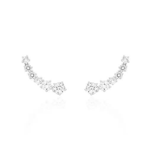 EARCUFF SEIS PONTOS DE LUZ 5 MM DECRESCENTES