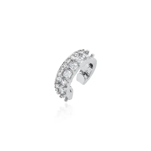 PIERCING UMA FILEIRA BAGUETE E UMA DE ZIRCONIA