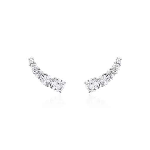 EARCUFF CINCO ZIRCONIAS DECRESCENTES