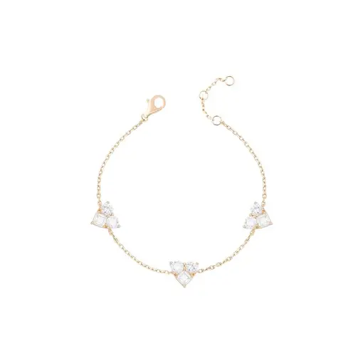 PULSEIRA ELOS PORTUGUESES COM TRES CORACAO NA CORRENTE EM FORMAR