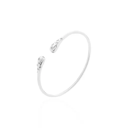 BRACELETE  COM AS PONTAS ARREDONDADS E CRAVAÇÃO