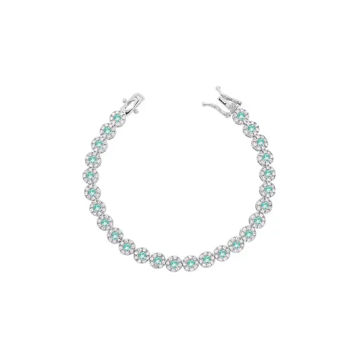 PULSEIRA INTEIRA DE REDONDOS CRAVACAO EM VOLTA COM PEDRA CENTRAL