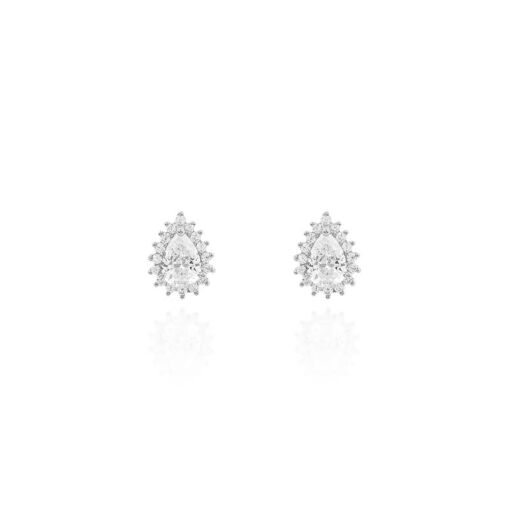 BRINCO GOTA 5 MM CRAVACAO PRINCESA EM VOLTA