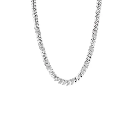 COLAR INTEIRO ESCAMA INTERCALANDO LISOS E CRAVEJADOS