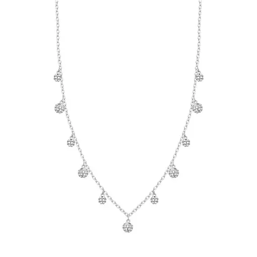 COLAR ELOS PORTUGUESES 11 REDONDOS CRAVEJADO INTERCALANDO MAIORE