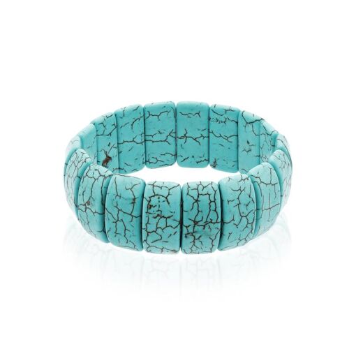 BRACELETE RETANGULAR COM PONTAS ARREDONDADO 18X22 MM
