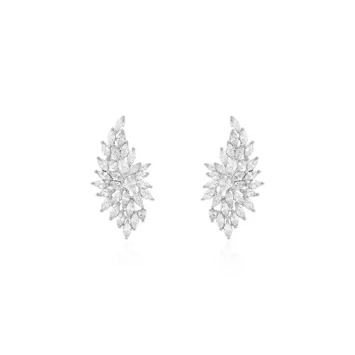 EARCUFF CINCO GOTAS  4 MM CRAVEJADAS EM VOLTA