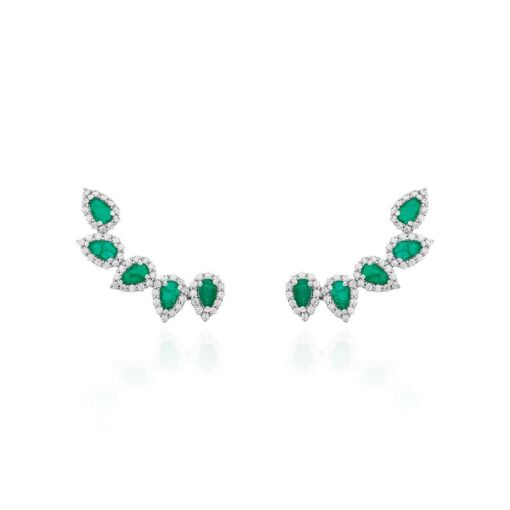 EARCUFF CINCO GOTAS  4 MM CRAVEJADAS EM VOLTA