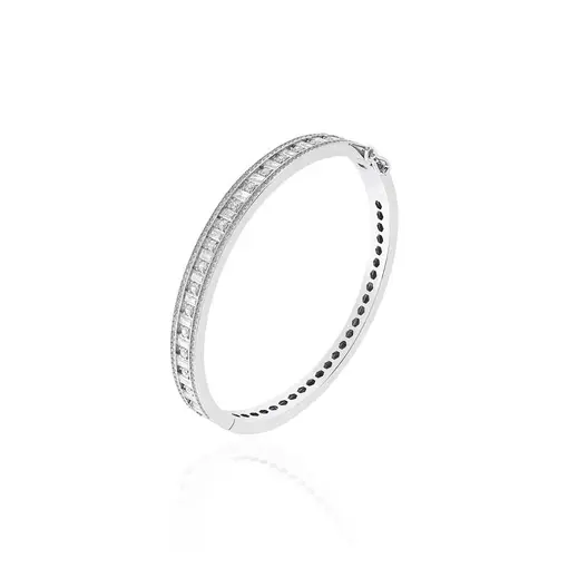 BRACELETE DUAS FILEIRAS MEIA CRAVACAO COM PONTOS DE LUZ NO MEIO
