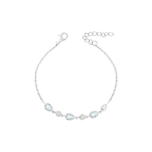 PULSEIRA ELOS PORTUGUESES COM 3 GOTAS CRAVEJADAS R FLORES CRAVEJ