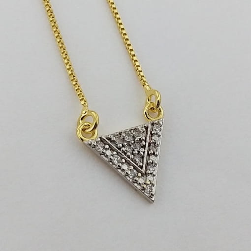 Colar Triangulo de Zircônias