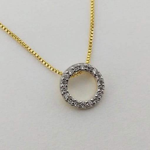 Colar Circulo de Zircônias