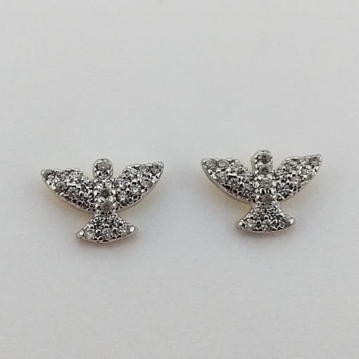 Brinco Stud Espírito Santo com Zircônias