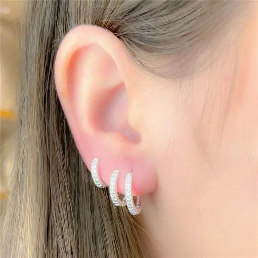 ARGOLA TRIO UMA FILEIRA ZIRCÔNIA