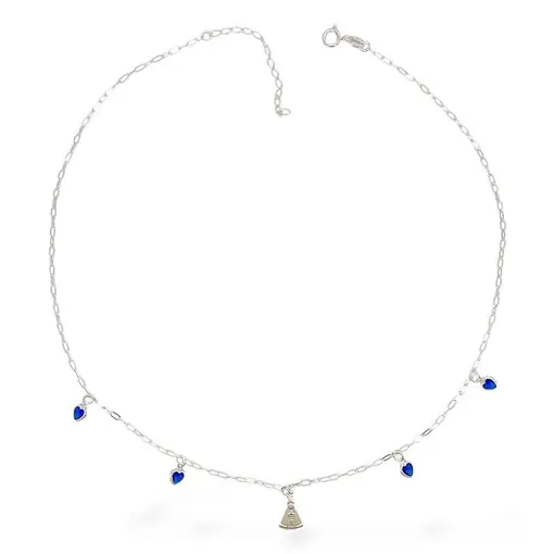 CHOKER NOSSA SENHORA COM CORAÇÕES