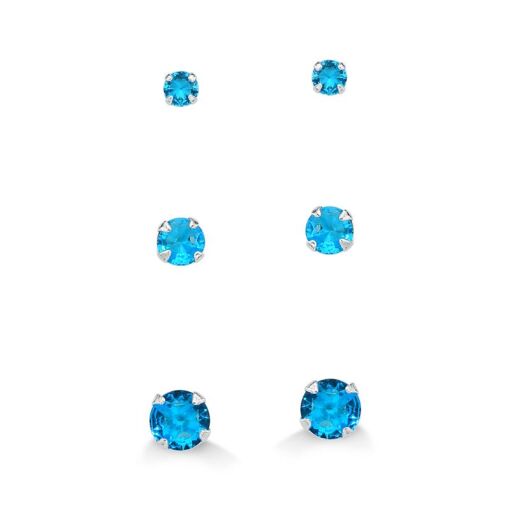 TRIO DE BRINCO AZUL