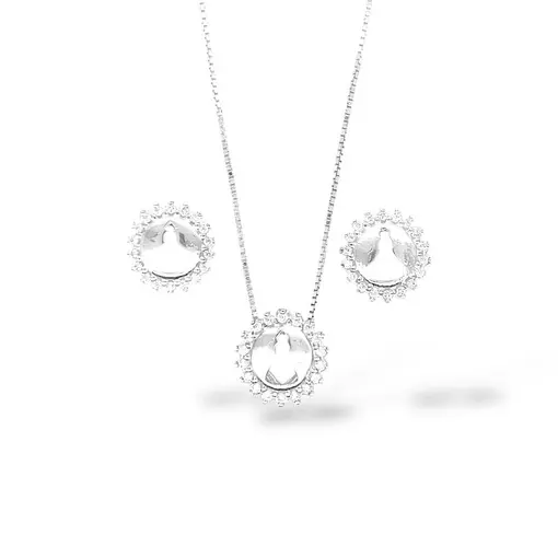 CONJUNTO NOSSA SENHORA + CAIXA DE VELUDO