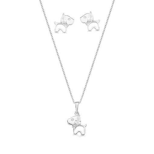 CONJUNTO CACHORRO VAZADO ZIRCONIA
