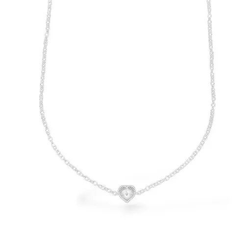 COLAR CORAÇÃO RENDA ITALIANA